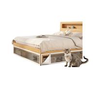 AHUAN PVC Engrosado No Requiere Taladrar Bloqueador de Juguetes, a Prueba de Polvo Bloqueador Debajo del Sofá con Tira Adhesiva(200x40cm,White-1pcs)