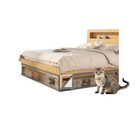 AHUAN PVC Engrosado No Requiere Taladrar Bloqueador de Juguetes, a Prueba de Polvo Bloqueador Debajo del Sofá con Tira Adhesiva(120x40cm,Gray-1pcs)