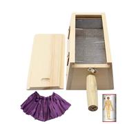 AHUAN Temperatura Ajustable Caja de Moxibustión Con Asa Mapa de Puntos de Acupuntura Madera Moxibustion Box para la Cintura Abdomen Quemador de Moxibustión(3-hole needle insertion)