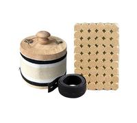 AHUAN Temperatura Ajustable Caja de Moxibustión para Abdomen Piernas, Pies Moxa Box de Madera A Prueba de Quemaduras Moxibustion Box Con Vendaje(3-piece set)