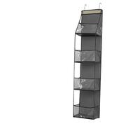 AHUFGN Estanteria Armario Interior Bolsa de Almacenamiento Multifuncional 4/6 Capas for Colgar detrás la Puerta, Organizador Ropa Interior, Sujetadores y Pantalones(Gray 4th Layer)