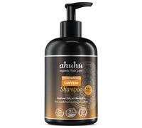 ahuhu Champú de cafeína THICKENING (500 ml) - con cafeína orgánica y almidón de arroz, fortalece las raíces del cabello y protege el cuero cabelludo, más volumen para hombres y mujeres, sin silicona