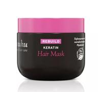 ahuhu Rebuild - Mascarilla de queratina (150 ml) - Mascarilla intensiva reestructuradora, con fitoqueratina, amaranto y manteca protectora de tucuma, cuidado del cabello vegano.
