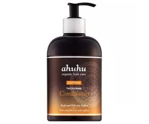 ahuhu THICKENING - Acondicionador de cafeína (500 ml) - Acondicionador con cafeína orgánica y almidón de arroz, fortalece la estructura del cabello y aporta plenitud, para cabello fino y sin fuerza,