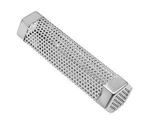 Ahumador De Tubo De Pellets: Acero Inoxidable Plateado, Altamente Eficiente, Compacto, Accesorios Para Parrilla, Tubo Para Fumar En Frío, Mejora Del Sabor Inserto Para Fumar Ideal Para Bistec, Pollo,