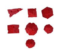 Ahuuen Accesorio De Dados para Juegos De Mesa | Dados De Juegos Tablero Queso - Juego De 7 Piezas Actividad Grupal Juguete Realista 3D | para Principiantes Expertos Acampada Casa Residencia