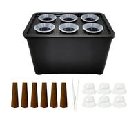 Ahuuen Bandeja para Inicio De Siembra | Propagador con Tapa De Humedad Ajustable - Bandejas De Germinación para Iniciar Plantas,para Flores Verduras Hogar Dormitorio Balcón Césped Jardín Patio