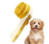 Ahuuen Cepillo Exfoliante Para Baño De Perros - Cepillo Suave De Baño Para Perros Con Mango Largo | Para Mascotas De Pelo Corto Y Largo, Para Acondicionador, Spray Y Viaje