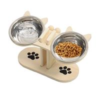 Ahuuen Cuenco para Gatos Comida Y Agua,Base Regulable para Comederos De Perros | Estación para Mascotas con Múltiples Animales Gatos Perros Adultos Viaje Interior Agua Bebedero
