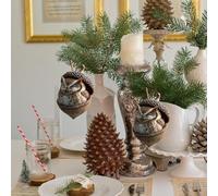 Ahuuen Figuras Navideñas De Animales,Bellota 3D de Resina - Colgantes de Animales para el Árbol de Navidad | para Ventana Chimenea Sala Dormitorio Jardín Patio