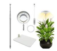 Ahuuen Luz de Plantas para Interior | Lámpara de Cultivo de Espectro Completo | Lámpara LED Hidropónica Con Temporizador Y Regulable Para Crecimiento De Flores En Invernadero, Cuidado De Bonsái Y