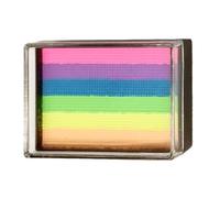 Ahuuen Paleta De Maquillaje Para Cara - Paleta Corporal Arcoíris - Kit De Maquillaje Acuarela 6 Colores Para Conciertos Carnaval Bodas Cumpleaños Fiestas Infantiles Navidad Cosplay Adultos Y Eventos