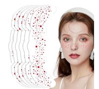 Ahuuen Parches de Maquillaje para el Rostro, Motas De Maquillaje Con Brillo Resistentes Al Agua, Decoración Facial Adhesiva Multiusos Para Looks Creativos Y Eventos