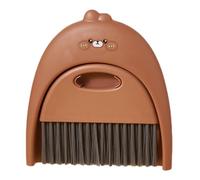 Ahuuen recogedor y cepillo,Lindo juego de limpieza de escoba de dibujos animados | con juegos de cepillo y recogedor de cerdas suaves para mascotas, mesa, teclado y huecos de ventana