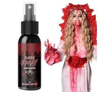 Ahuuen Spray de Sangre Falsa, Sangre Goteante, Pintura Corporal Belleza 50ml para Adultos y Niños, Rostro, Ojos, Cuerpo, Zombi, Ropa, Disfraz y Cosplay
