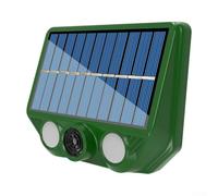 Ahuyentador de animales para jardín, sensor PIR, color blanco, luz intermitente ABS
