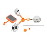 Ahuyentador de pájaros blanco con energía solar y eólica con espejos giratorios de 360 grados y sonda integrada - Dispositivo intermitente a prueba de lluvia para uso agrícola y