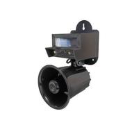 Ahuyentador de pájaros, con sonido ultrasónico y luz intermitente, ideal para proteger cultivos y jardines.