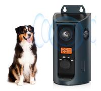 Ahuyentador de Perros Potente Solar,3 Frecuencias Ajustables Antiladridos para Perros,Auto/50Pies Dispositivo Antiladridos Ultrasónicos,Dispositivo Antiladridos Para Perros Repelente Interior/exterior