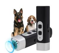 Ahuyentador ultrasónico para Perros, Dispositivo antiladridos Recargable, Detiene el Mal Comportamiento sin Gritar ni Pegar, para Perros pequeños, medianos y Grandes (Negro)