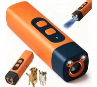 AHYDFSR Ahuyentador de Perros Ultrasonidos, 3 Frecuencias Ajustables Antiladridos con Linterna Dispositivo Antiladridoss, portátil ultrasónico para Perros Mascotas Interior Exterior