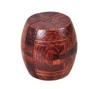 Ahyuan Rompecabezas de madera de barril de polvo hecho a mano para adultos, un rompecabezas 3D entrelazado para adultos, pasaje oculto, funciona en un concepto clásico de rompecabezas mecánico