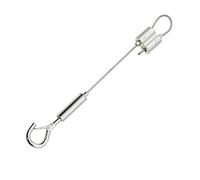 AI润色 230/5000 Cortinas de alambre para colgar, Alambre ajustable for colgar cuadros, 2 uds., 2mm, bloqueo de gancho doble acero inoxidable, 0,5-3, m(D Model X2pcs,1.5M-2MM)