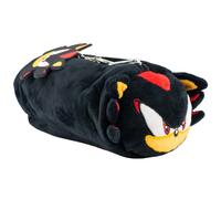 AI ACCESSORY INNOVATIONS Estuche de almacenamiento multifunciσn Shadow Soft Plush Sonic The Hedgehog Plush Bag Charm con caracterνsticas 3D Negro