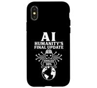 AI - Actualización Final de la Humanidad - Robot futurista Descargar Carcasa para iPhone X/XS