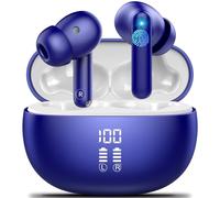 AI Auriculares Traductor en Tiempo Real, Auriculares Traductores de 164 Idiomas con Audio y Videollamadas, 42H 3 en 1 Cascos Inalambricos Bluetooth 5.4 con ENC y App, 7 Modos, HiFi Estéreo,IPX7, Azul
