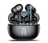 AI Auriculares Traductor en Tiempo Real, Auriculares Traductores de 164 Idiomas con Audio y Videollamadas, 42H 3 en 1 Cascos Inalambricos Bluetooth 5.4 con ENC y App, 7 Modos, HiFi Estéreo,IPX7, Negro