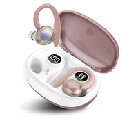 AI Auriculares Traductor en Tiempo Real, Auriculares Traductores de 164 Idiomas, Traductor Instantaneo de Voz Bluetooth 5.4, Auriculares de Traducción para Viajar y Negocios y Aprendizaje, Oro Rosa