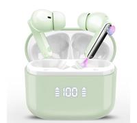 AI Auriculares Traductores de Idiomas, 48H Auriculares Traductor en Tiempo Real con 164 Idiomas, 6 Modos de Traducción, Cascos Inalambricos Bluetooth 5.4 con ENC y App, Negocios/Reunirse/Viajes/Verde