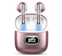 AI Auriculares Traductores de Idiomas, 7 Modos Auriculares Traductor en Tiempo Real con 164 idiomas, 49H Cascos Inalambricos Bluetooth 5.4 In Ear con ENC para Viajes Negocios y Aprendizaje Oro Rosa