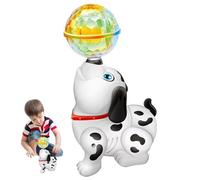 Ai Dog - Cachorro Robot, Juguete , Perro Bailarín Interactivo Para Niños, Mascota Acrobática Dirigiendo La Pelota Con Música Y Luz Para Niñas, Perros Cantores Inteligentes Giratorios, Robot De Co