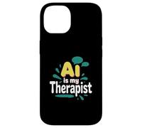 AI es mi terapeuta divertido consejero digital Chatbot broma del estado de ánimo Carcasa para iPhone 14