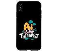 AI es mi terapeuta divertido consejero digital Chatbot broma del estado de ánimo Carcasa para iPhone XS Max