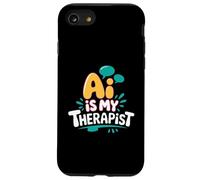 AI es mi terapeuta divertido consejero digital Chatbot broma del estado de ánimo Carcasa para iPhone SE (2020) / 7 / 8