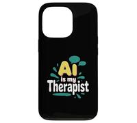 AI es mi terapeuta divertido consejero digital Chatbot broma del estado de ánimo Carcasa para iPhone 13 Pro
