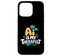 AI es mi terapeuta divertido consejero digital Chatbot broma del estado de ánimo Carcasa para iPhone 15 Pro Max