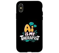 AI es mi terapeuta divertido consejero digital Chatbot broma del estado de ánimo Carcasa para iPhone X/XS