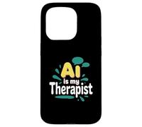 AI es mi terapeuta divertido consejero digital Chatbot broma del estado de ánimo Carcasa para iPhone 15 Pro