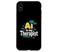 AI es mi terapeuta divertido consejero digital Chatbot broma del estado de ánimo Carcasa para iPhone XS Max