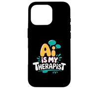 AI es mi terapeuta divertido consejero digital Chatbot broma del estado de ánimo Carcasa para iPhone 16 Pro