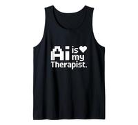 AI es mi Terapeuta Divertido Entusiasta de la tecnología Camiseta sin Mangas