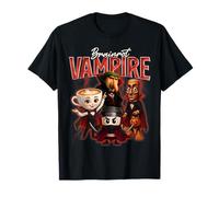 AI Generated Halloween Brainrot Costume Vampiro Niños Niños Camiseta