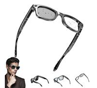 Ai Glasses with Camera, 8MP Camera Glasses with Music & Calls, Waterproof Ai Bluetooth Smart Glass, Voice Assistant, Smart Touch Control, for Study Meeting & Outdoor (Discoloration)