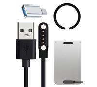 Ai - Kit de cargador de grabadora de voz compatible con PLAUD Note, incluye cable de carga USB magnético, anillo magnético, adaptador USB tipo C, 4 pines, repuesto para reloj inteligente Fitness Polar