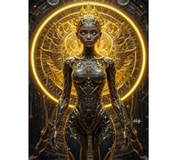 AI Life - Black Notebook "I SEE IN THE DARK" - 8 x 11.5 Inches, 140 Pages, Black Paper