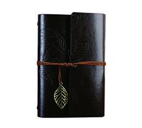 Ai-life Retro Vintage Ubierta de Cuero de la PU Cuaderno Agenda Bloc de Notas Libro Cuaderno en Blanco Revista Patrón de Hojas Revista Diario Timón de Cuerda, Notebook Libreta Mano Escrito Viaje